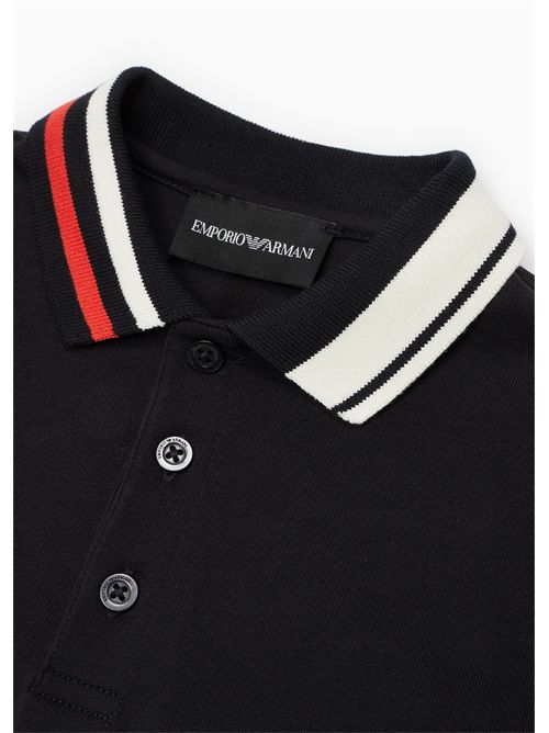 polo bambino blu EMPORIO ARMANI | 6D4FJ31JWZZ/0920